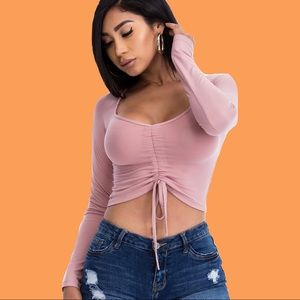 Pink Crop Top